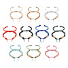 10Pcs 10 Colors Adjustable Nylon Cord Braided Bracelet Making MAK-TA0001-15-8