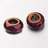 Electroplate Non-magnetic Synthetic Hematite European Beads G-F300-53-04-1