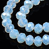 Electroplate Glass Beads Strands X-EGLA-A034-J8mm-A10-2