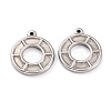 Non-Tarnish 304 Stainless Steel Pendants STAS-O145-22P-1