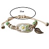 Alloy & Porcelain & Wax Cord Charm Bracelets FS-WGF05A0-01-3
