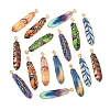 16Pcs 8 Styles Alloy Enamel Pendants FIND-FS0002-69-2