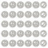 30Pcs Alloy Rhinestone Shank Buttons BUTT-MA0001-03-1