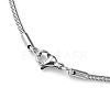 Herringbone Chain Necklace for Men X-NJEW-F027-16-2mm-2