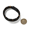 Natural Tiger Eye & Glass Round Beaded Bracelets BJEW-G732-01B-6