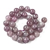 Natural Purple Madagascar Rose Quartz Beads Strands G-Z115-C02-12mm-3