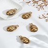 6Pcs Brass Pet Peanut Bell KEYC-LP0001-46-1