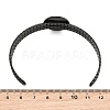 304 Stainless Steel Blank Cuff Bangle Bases with Flat Round Tray SA-CBA82C8-05C-EB-3