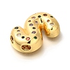 Brass Cubic Zirconia Pendants KK-M295-13G-S-2