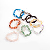 Chips Gemstone Beaded Stretch Bracelets X-BJEW-JB01826-8