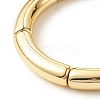 Chunky Acrylic Curved Tube Beaded Stretch Bracelet for Women X-BJEW-JB07628-4