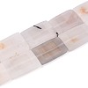 Dyed Natural white Agate Beads Strands G-T144-25B-01-4