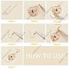 SUNNYCLUE DIY Fan Bird Flower Dangle Earring Making Kit DIY-SC0020-40-4