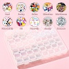 1Pc Transparent Plastic 56 Grids Bead Containers CON-YW0001-86-6