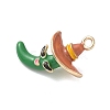 Alloy Enamel Pendants PALLOY-P314-02D-G02-2