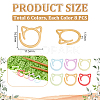 48Pcs 6 Colors Iron Knittings Tool DIY-UN0007-63-3