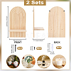 Wood Wall Storage Rack AJEW-WH0796-43A-2