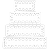4Pcs 4 Styles Acrylic Yarn Thread Winding Plate DIY-BC0013-91-1