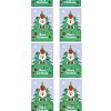 200Pcs Christmas Theme Paper Self-Adhesive Stickers DIY-M070-02R-2