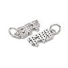 SHEGRACE Brass Micro Pave Clear Cubic Zirconia Pendants XGRQ2C218-408P-2