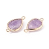 Natural Amethyst Links connectors G-L514-015D-2