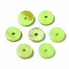 Spray Painted Natural Freshwater Shell Beads X-SHEL-N026-143A-03-2