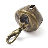 Iron Bell Pendant Decorations HJEW-JM02172-04-4