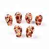 Spray Painted Resin Beads Strands RESI-N041-01B-1