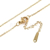 Ion Plating(IP) Initial Letter 304 Stainless Steel Pendant Necklaces NJEW-M199-01G-D-4