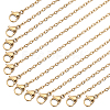20Pcs PVD Vacuum Plating 304 Stainless Steel Cable Chain Necklaces Set STAS-SC0006-22G-1