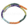 Dyed Natural White Jade & Synthetic Shoushan Stone Beads Strands G-Z135-C12-4