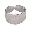 304 Stainless Steel Open Cuff Rings for Women RJEW-G285-62P-2