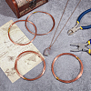 5 Rolls 4 Style Bare Copper Craft Wire CWIR-BC0001-43B-5