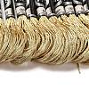 10 Skeins 12-Ply Metallic Polyester Embroidery Floss OCOR-Q057-A14-2