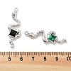 Rack Plating Alloy Rhinestone Pendants PALLOY-F311-22P-3