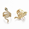 Adjustable Brass Micro Pave Cubic Zirconia Finger Rings ZIRC-R019-004-NF-1
