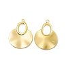 Ion Plating(IP) 304 Stainless Steel Big Pendants X-STAS-B031-34G-1