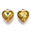 Faceted Glass Rhinestone Pendants GLAA-I051-B13-3