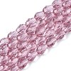 Transparent Glass Beads Strands EGLA-N013-T4mm-D02-1