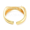 Rack Plating Brass Open Cuff Ring Settings KK-Z071-32G-3