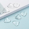 Transparent Glass Heart Cabochons X-GGLA-R021-20mm-8