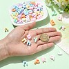 Letter Opaque Resin Cabochons CRES-CJZ0001-02-4