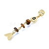 Brass Pave Cubic Zirconia Clear Cubic Zirconia & Gemstone & Enamel European Dangle Charms GG-CBA3401-01G-A-3