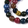 Dyed Natural White Jade Beads Strands G-T139-8mm-60-07-3