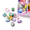 160Pcs 8 Style Handmade Polymer Clay Beads CLAY-YW0001-72-3