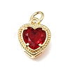Brass Glass Pendants KK-E802-16G-C-1
