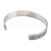 Non-Tarnish 304 Stainless Steel Open Cuff Bangles BJEW-P300-03P-3