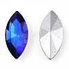 Pointed Back Glass Rhinestone Cabochons RGLA-T020-7x15mm-12-1