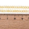 Anti-Tarnish Electroplate Rondelle Glass Beads Strands EGLA-T021-3mm-17-10-4