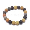 Natural Mixed Gemstone Bead Stretch Bracelets BJEW-K212-C-029-2